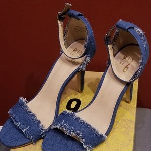 Brand New Mix No. 6 Denim Heel Sandal